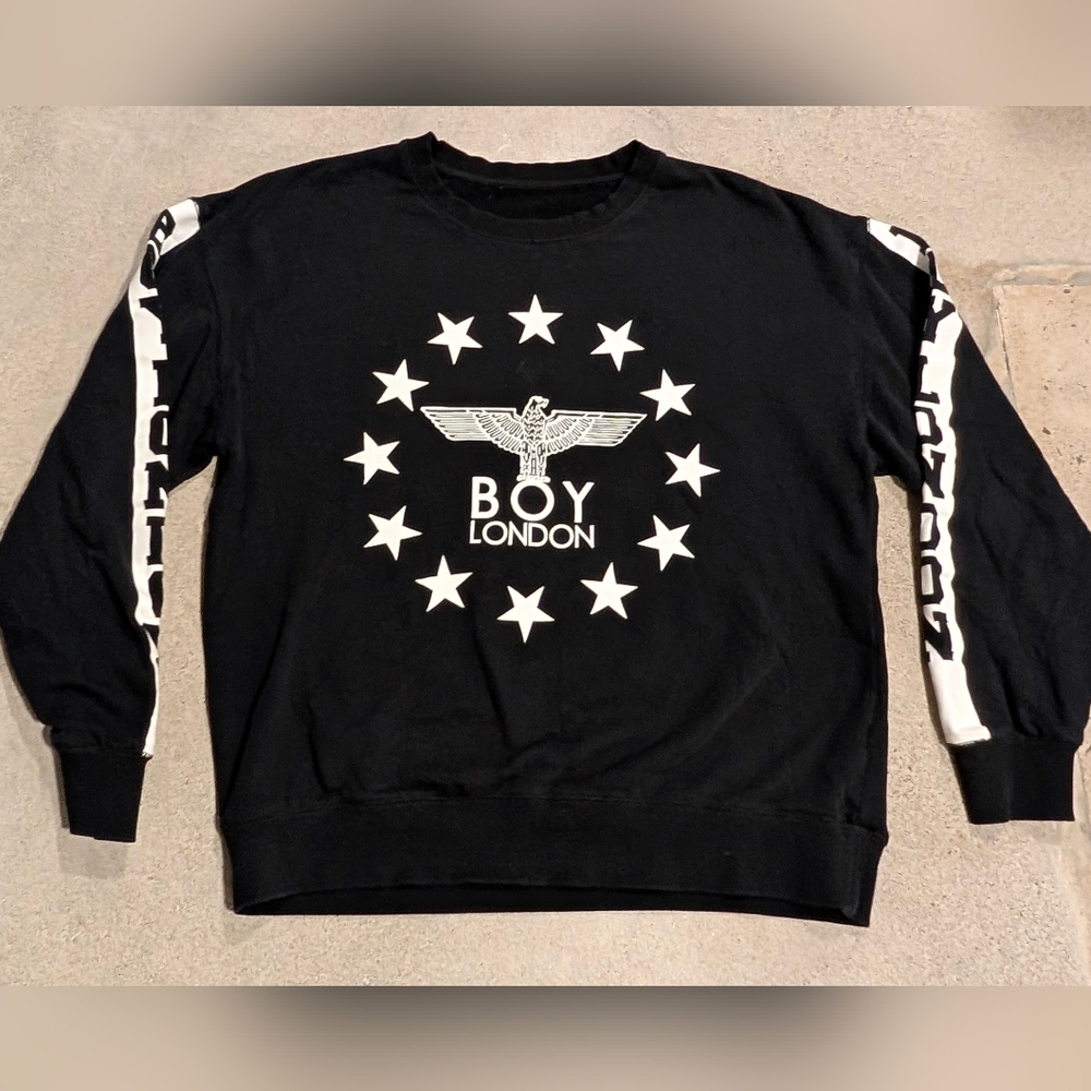 Black and White Crewneck Sweater